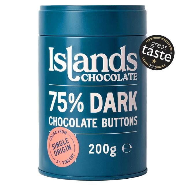 Islands Chocolate 75% Dark Chocolate Buttons   200g