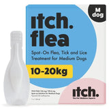 Itch Flea Medium Dog Spot-On Flea &amp;amp; Tick treatment (10-20kg)