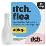 Itch Flea XL Dog Spot-On Flea &amp;amp; Tick treatment (40kg+)