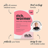 Itch Wormer Tablets For Cats (1kg +)   2 per pack