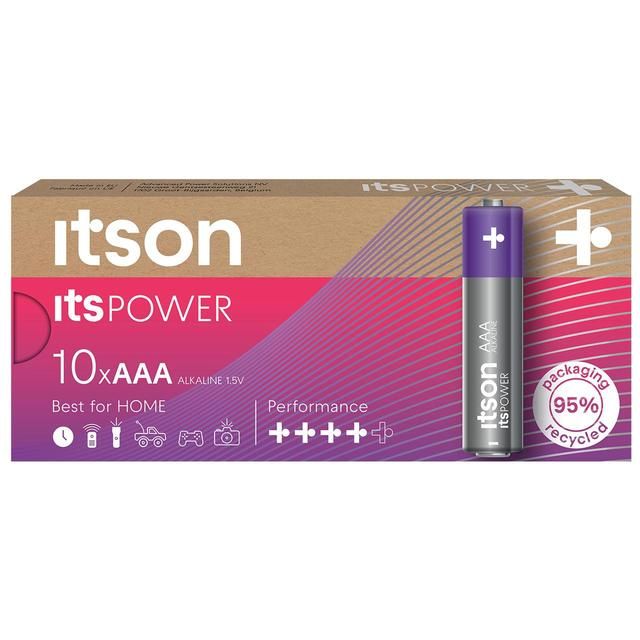 itson Itspower 10 AAA Alkaline Battery   10 per pack