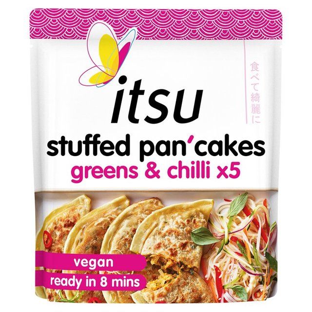 itsu greens &amp;amp; chilli stuffed pancakes   350g