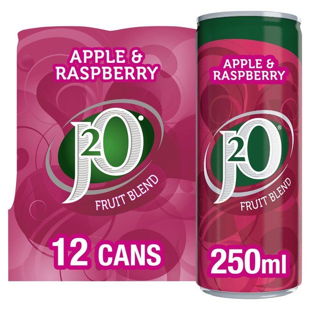 J2O Apple &amp;amp; Raspberry   12 x 250ml