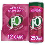 J2O Apple &amp;amp; Raspberry   12 x 250ml