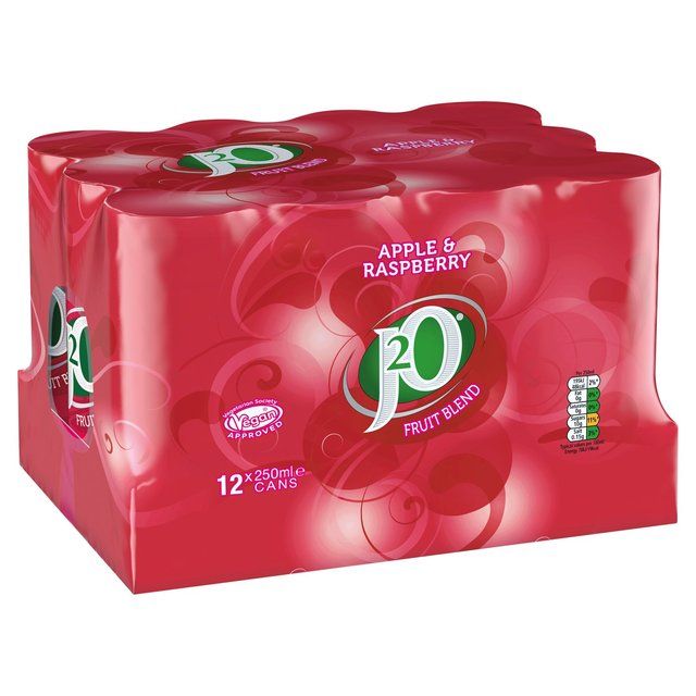 J2O Apple &amp;amp; Raspberry   12 x 250ml