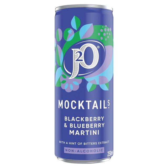 J2O Blackberry &amp;amp; Blueberry Martini Mocktail   250ml