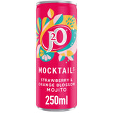 J2O Mocktails Strawberry &amp;amp; Orange Blossom Mojito 250ml