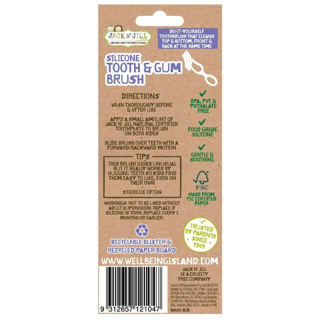 Jack N' Jill Silicone Tooth &amp;amp; Gum Brush