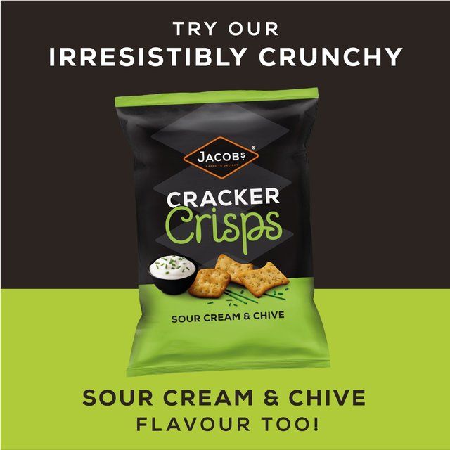Jacob's Cracker Crisps Sea Salt &amp;amp; Balsamic Vinegar   150g