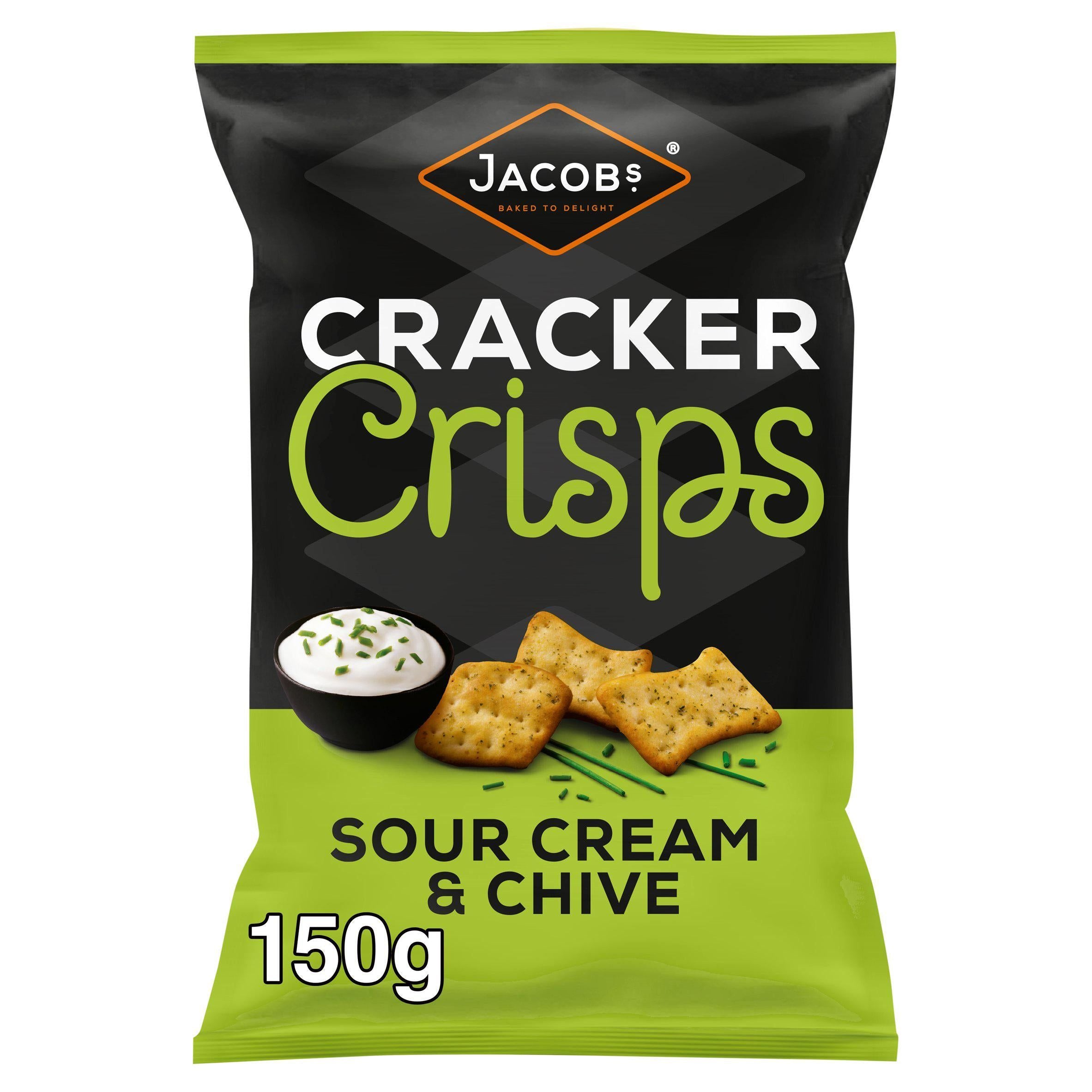 Jacob's Cracker Crisps Sour Cream &amp;amp; Chive 150g