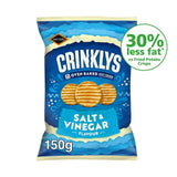 Jacob's Crinklys Salt &amp;amp; Vinegar Snacks Share Bag   150g