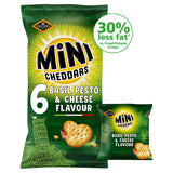 Jacob's Mini Cheddars 30% Less Fat Basil Pesto &amp;amp; Cheese Baked Snacks Multipack 6x17g