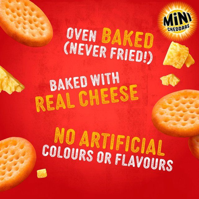 Jacob's Mini Cheddars Red Leicester Baked Snacks Multipack   12 per pack
