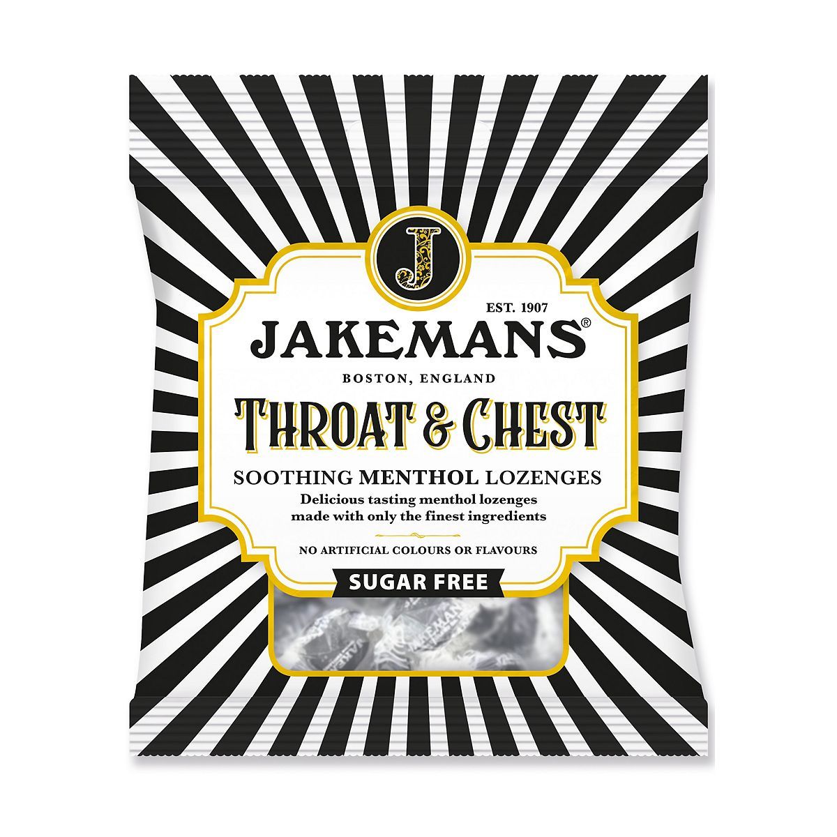 Jakemans Sugar Free Throat &amp;amp; Chest Lozenges - 50g