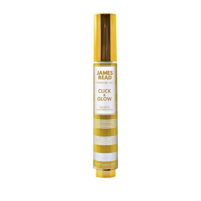 James Read Click &amp;amp; Glow Gradual Tan Drops for Face Light to Medium Tone   15ml