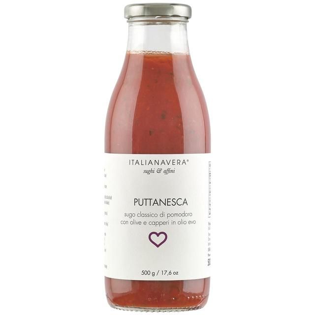 JGF Italianavera Puttanesca Olive &amp;amp; Caper Pasta Sauce   500g