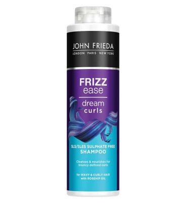 John Frieda Frizz Ease Dream Curls SLS/SLES Sulphate Free Shampoo 500ml for Naturally Wavy &amp;amp; Curly Hair