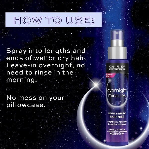 John Frieda Overnight Miracles R &amp;amp; R Hair Mist 100Ml