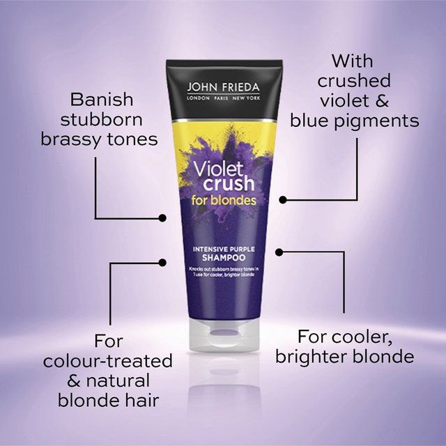 John Frieda Sheer Blonde Correcting Intensive Purple Shampoo   250ml