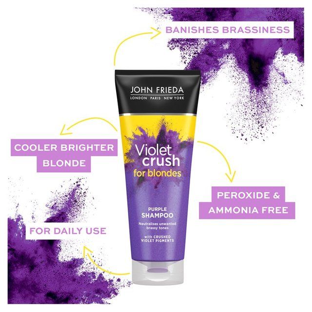 John Frieda Sheer Blonde Correcting Purple Shampoo for Blonde Hair   250ml