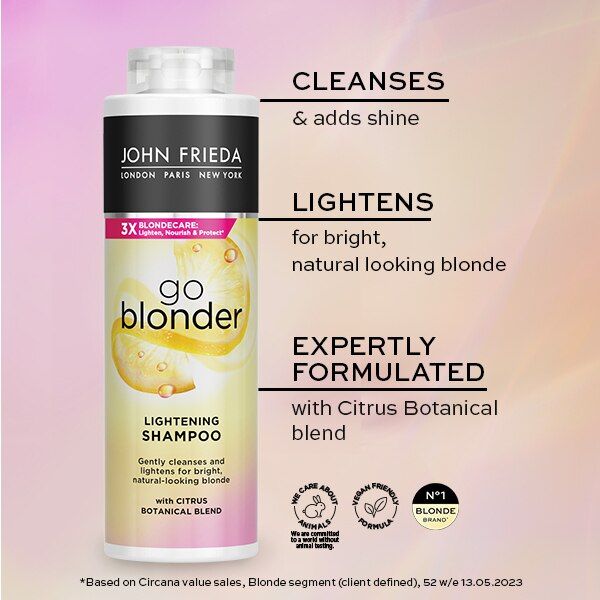 John Frieda Sheer Blonde Go Blonder Lightening Shampoo 500ml