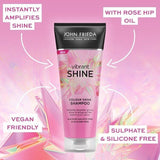 John Frieda Vibrant Shine Colour Shine Shampoo 250Ml