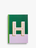 John Lewis A5 Colour Block Initial Notebook