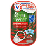 John West Mackerel Fillets in Tomato Sauce, 10 x 125g