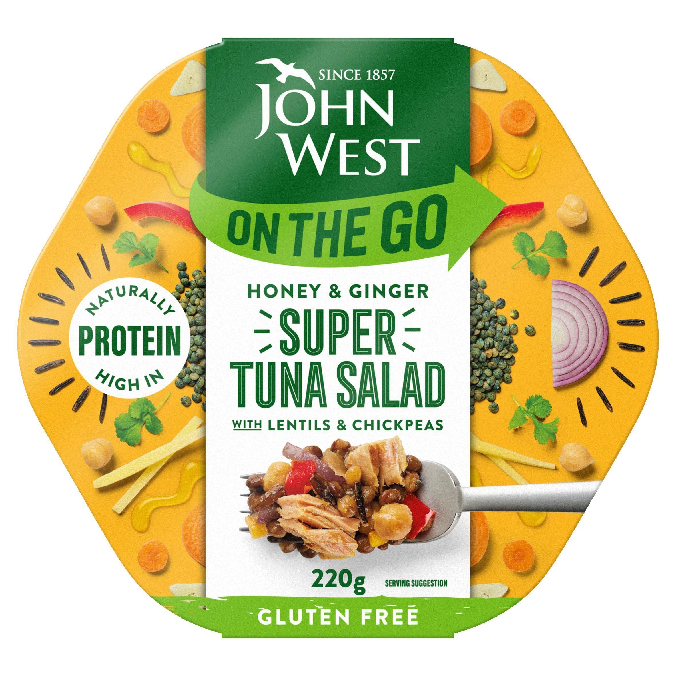 John West On the Go Honey &amp;amp; Ginger Super Tuna Salad 220g