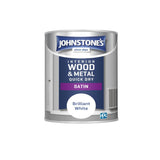 Johnstone's Interior Wood &amp;amp; Metal Quick Dry Satin Brilliant White 0.75L