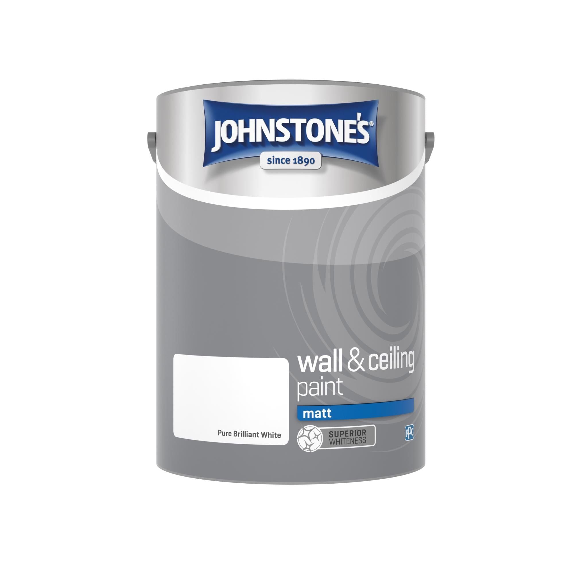 Johnstone's Wall &amp;amp; Ceiling Matt Pure Brilliant White 5L