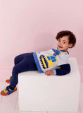 JOJO MAMAN B&amp;Eacute;B&amp;Eacute; Digger Applique Sweatshirt &amp;amp; Jogger Set 6-12 months