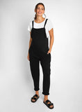 JOJO MAMAN B&amp;Eacute;B&amp;Eacute; Jersey Maternity Dungarees L