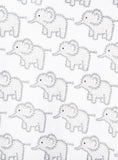 JOJO MAMAN B&amp;Eacute;B&amp;Eacute; Little Elephant Sleepsuit Grey Up To 3 mths