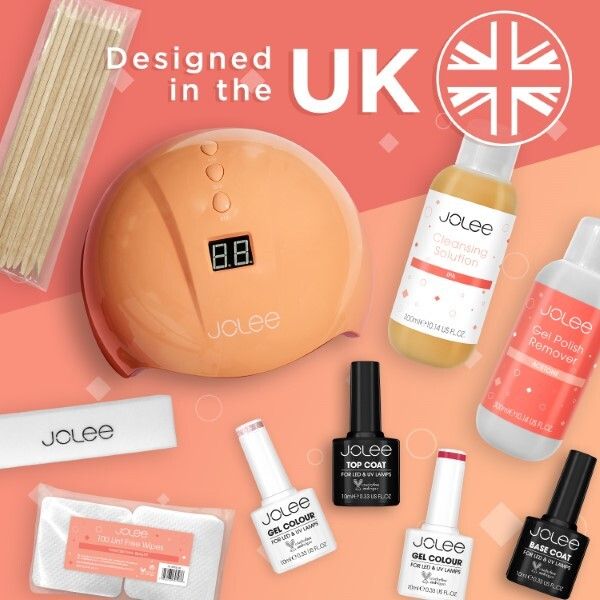 JoLee Gel Nail Polish Set 4x10ml - 2 Colours + Top &amp;amp; Base
