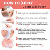 JoLee Gel Nail Polish Set 4x10ml - 2 Colours + Top &amp;amp; Base