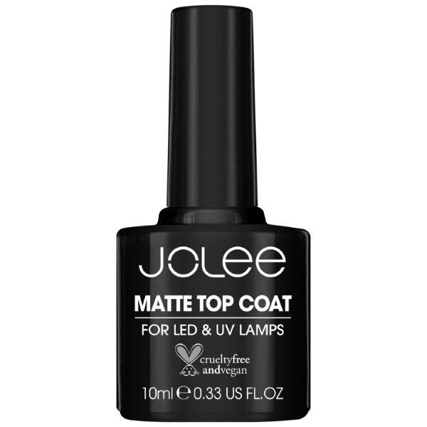 JoLee Matte No Wipe Clear Top Coat for Gel Nail Polish 10ml