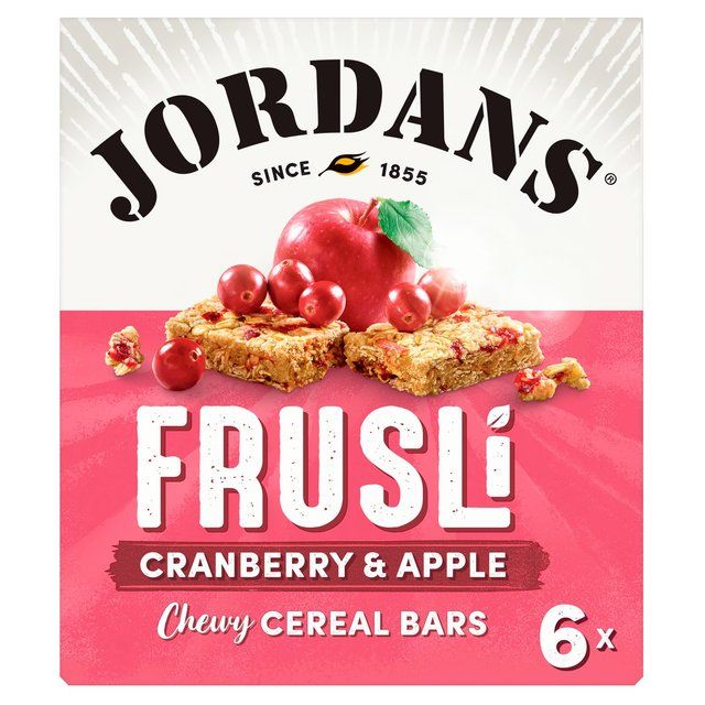 Jordans Cranberry &amp;amp; Apple Frusli Cereal Bars   6 x 30g