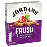 Jordans Raisin &amp;amp; Hazelnut Frusli Cereal Bars   6 x 30g