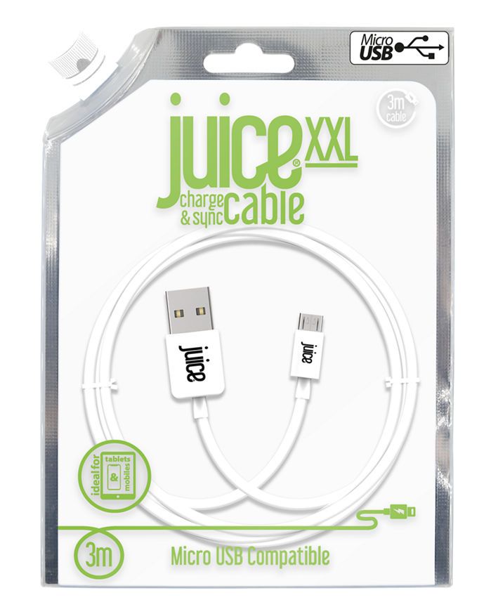 Juice Micro USB Cable - White 3m