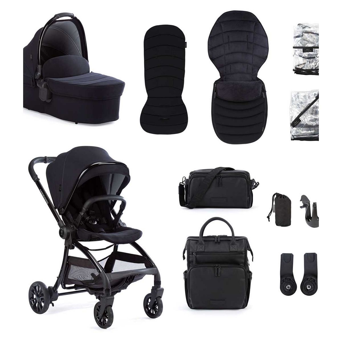Junior Jones Aylo Luxury Stroller Bundle &amp;ndash; Rich Black