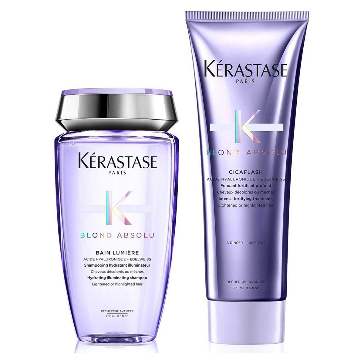 K&amp;eacute;rastase Blond Absolu Shampoo and Conditioner Set, Routine for Blonde Hair, Formulated With Hyaluronic Acid, Duo Set