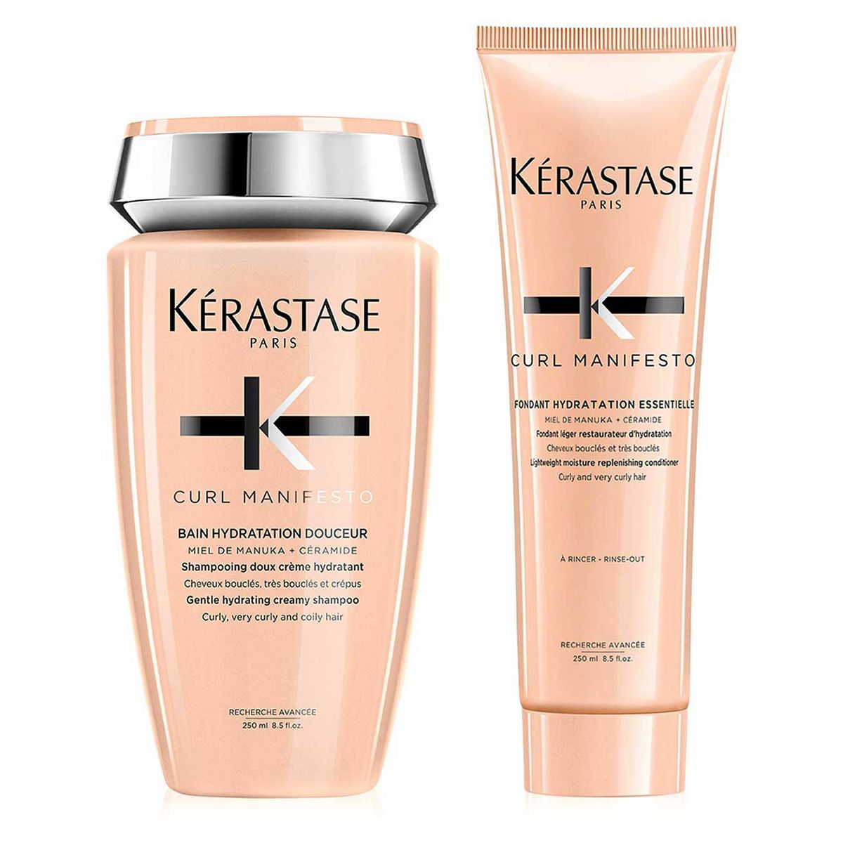 K&amp;eacute;rastase Curl Manifesto Shampoo and Conditioner Duo for Curly and Coily Hair, With Manuka Honey and Ceramide