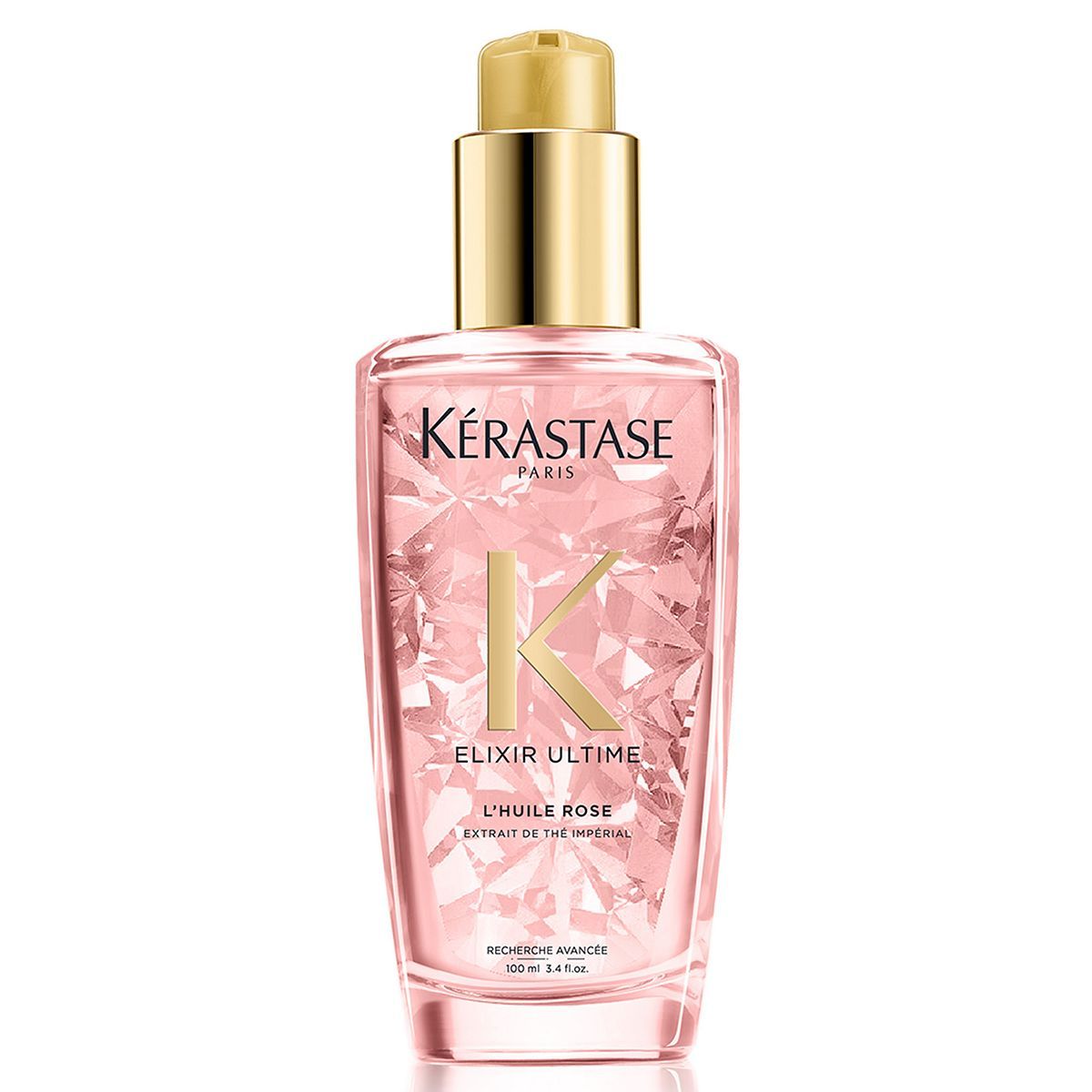 K&amp;eacute;rastase Elixir Ultime, Hair Oil Shine-enhancing Treatment, With 4 Precious Oils and Imperial Tea Extract, L'Huile Rose, 100ml