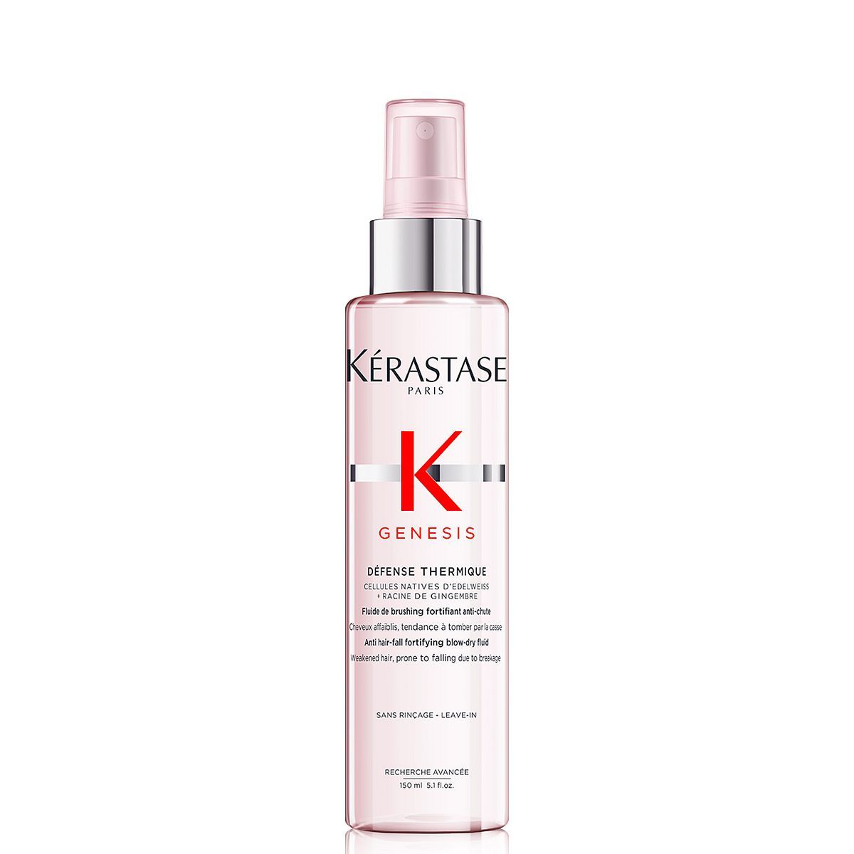 K&amp;eacute;rastase Genesis, Nourishing  Blow-dry Spray Cream, For Weakened Hair, With Ginger Root, Defence Thermique, 150ml