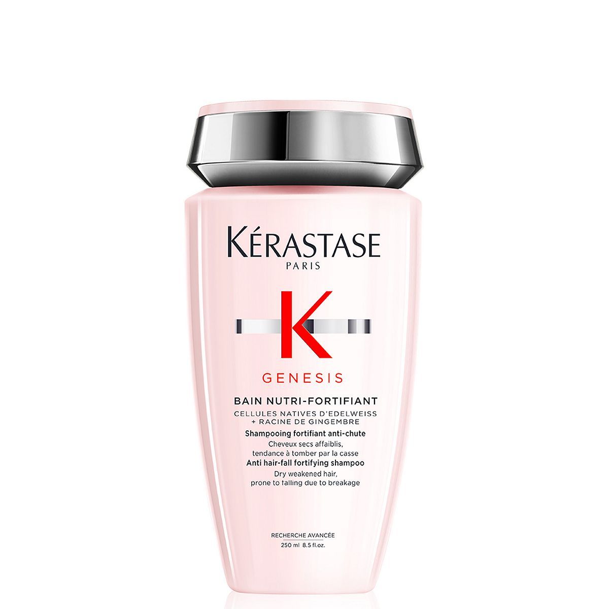 K&amp;eacute;rastase Genesis, Nourishing &amp;amp; Fortifying Shampoo, For Weakened hair, With Ginger Root, Bain Nutri-Fortifiant, 250ml