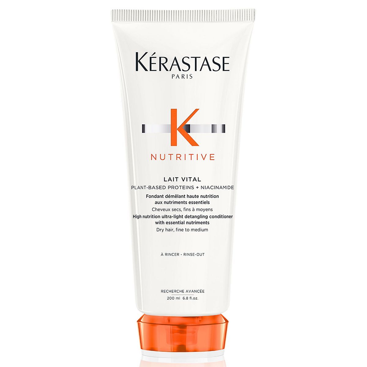 K&amp;eacute;rastase Nutritive Ultra-Light Conditioner for Dry Hair With Niacinamide, Leave-In Conditioning Treatment, Lait Vital, 200ml