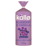 Kallo Blueberry &amp;amp; Vanilla Rice &amp;amp; Corn Cakes 131g