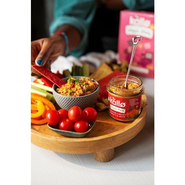 Kallo Veggie Dips Organic Chunky Tomato &amp;amp; Lentil   140g