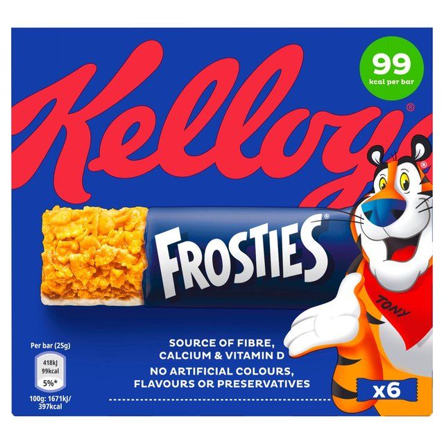 Kellogg's Frosties Cereal Milk Bars   6 per pack